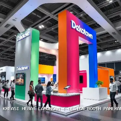 Design Booth Pameran Lamongan yang Kreatif dan Efisien