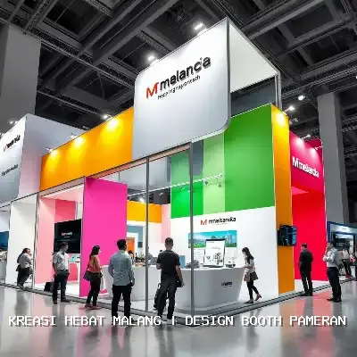 design booth pameran Malang