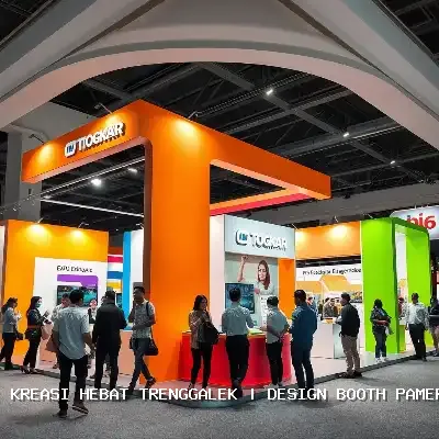 design booth pameran Trenggalek