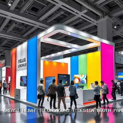 design booth pameran Tulungagung