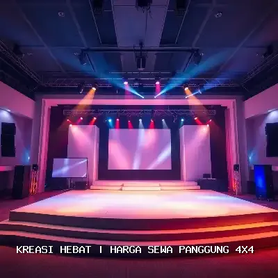 harga sewa panggung 4x4