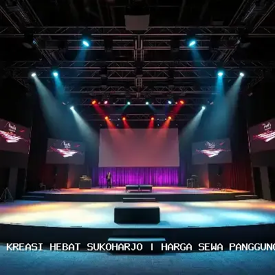 harga sewa panggung ukuran 4x6 Sukoharjo