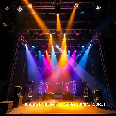 Sewa Lampu Sorot Profesional untuk Acara Megah