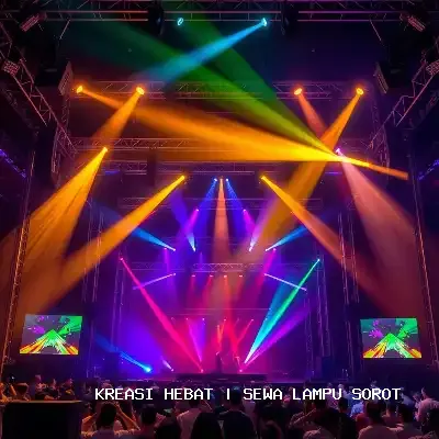 Sewa Lampu Sorot Profesional untuk Acara Megah