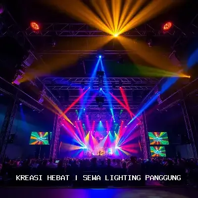 Sewa Lighting Panggung Profesional untuk Event Megah