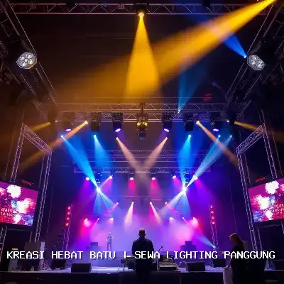 sewa lighting panggung Batu