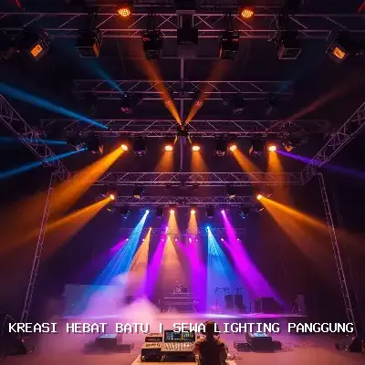 Sewa Lighting Panggung Batu