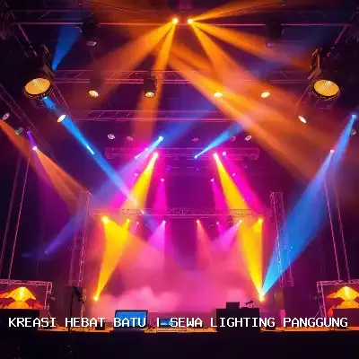 Sewa Lighting Panggung Batu