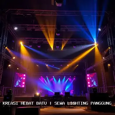 Sewa Lighting Panggung Batu