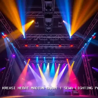 sewa lighting panggung Madiun Barat