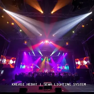 Sewa Lighting System Profesional untuk Event Megah