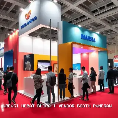 vendor booth pameran Blora