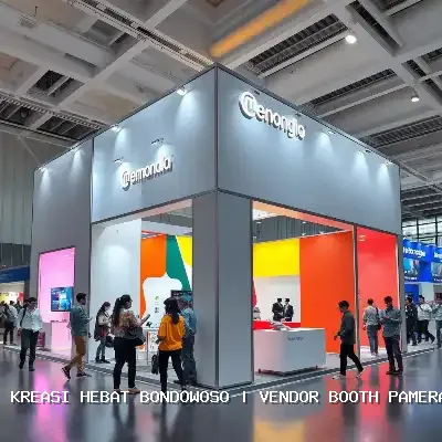 vendor booth pameran Bondowoso