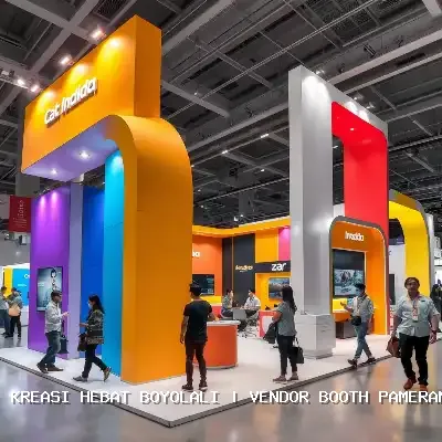 vendor booth pameran Boyolali