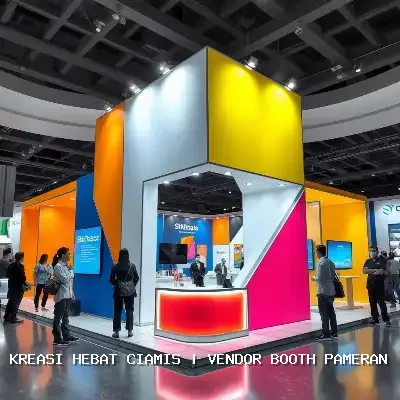 Vendor Booth Pameran Ciamis: Desain Custom & Finishing Rapi