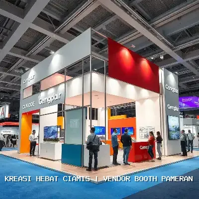 Vendor Booth Pameran Ciamis: Desain Custom & Finishing Rapi