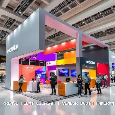 vendor booth pameran Cilacap