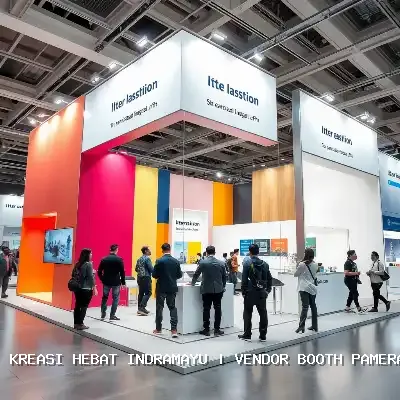 vendor booth pameran Indramayu