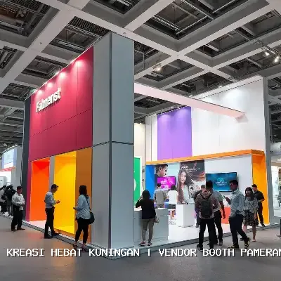 Vendor Booth Pameran Kuningan – Desain Custom & Finishing Rapi