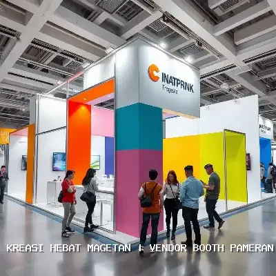 vendor booth pameran Magetan