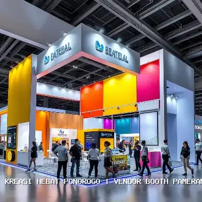 vendor booth pameran Ponorogo