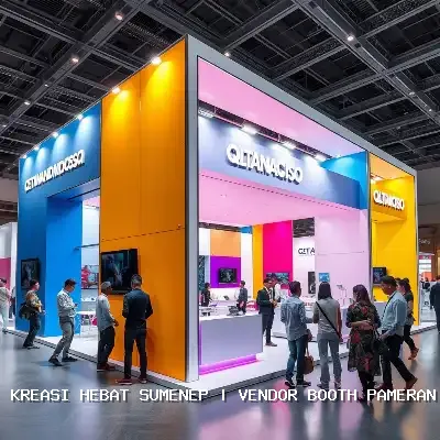 vendor booth pameran Sumenep