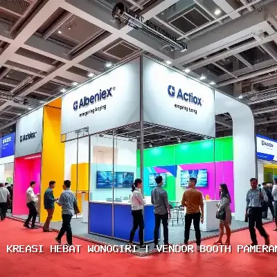 vendor booth pameran Wonogiri