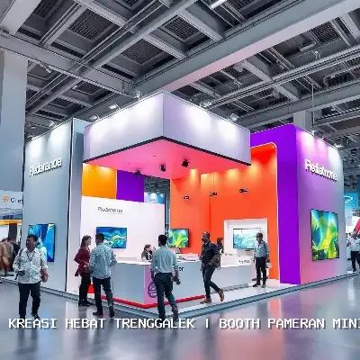 booth pameran minimalis Trenggalek