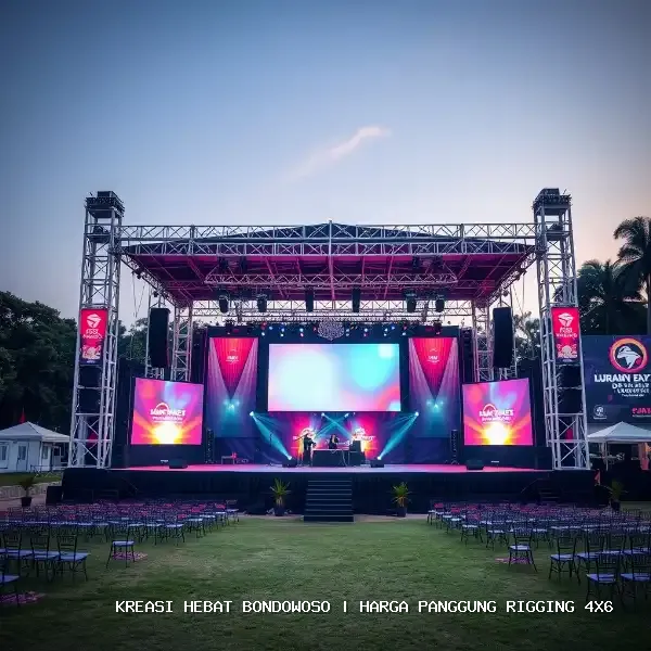 harga panggung rigging 4x6 Bondowoso