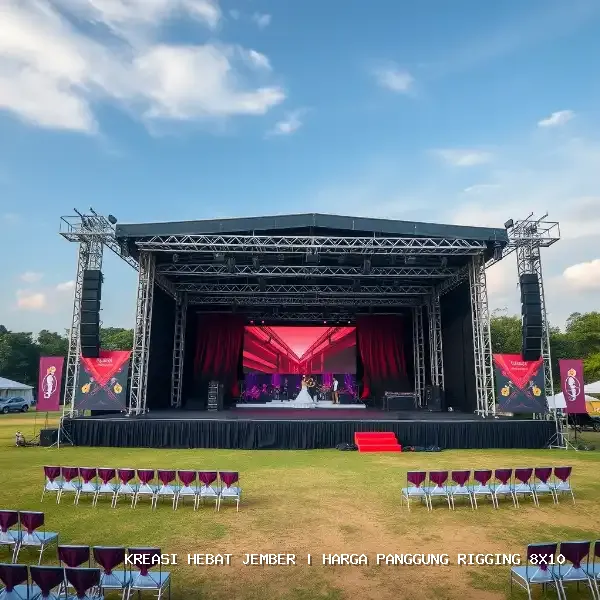 harga panggung rigging 8x10 Jember