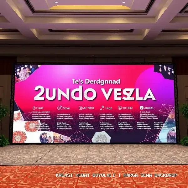 Harga Sewa Backdrop Boyolali | Estetika Panggung Profesional
