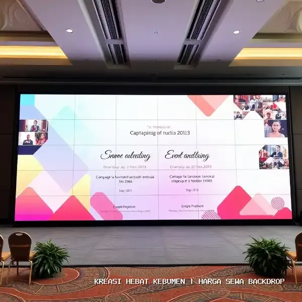 Harga Sewa Backdrop Kebumen | Solusi Visual Panggung Profesional