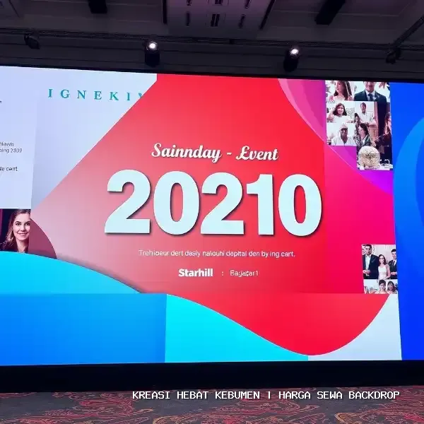 Harga Sewa Backdrop Kebumen | Solusi Visual Panggung Profesional