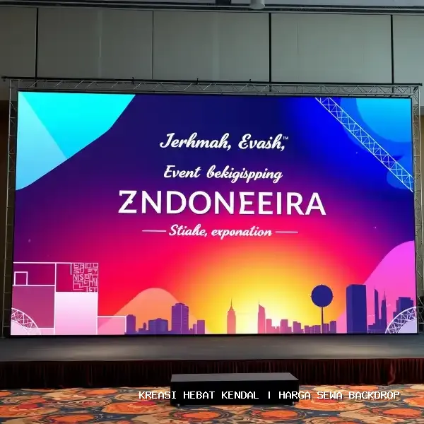 Harga Sewa Backdrop Kendal | Estetika Panggung Profesional