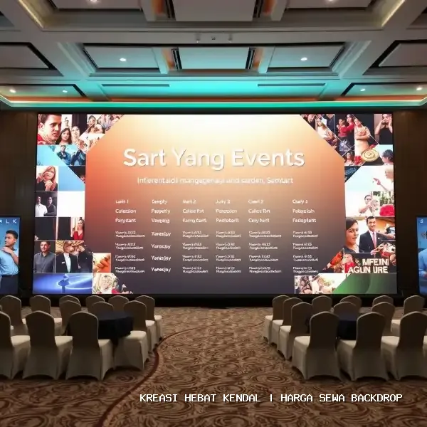 Harga Sewa Backdrop Kendal | Estetika Panggung Profesional