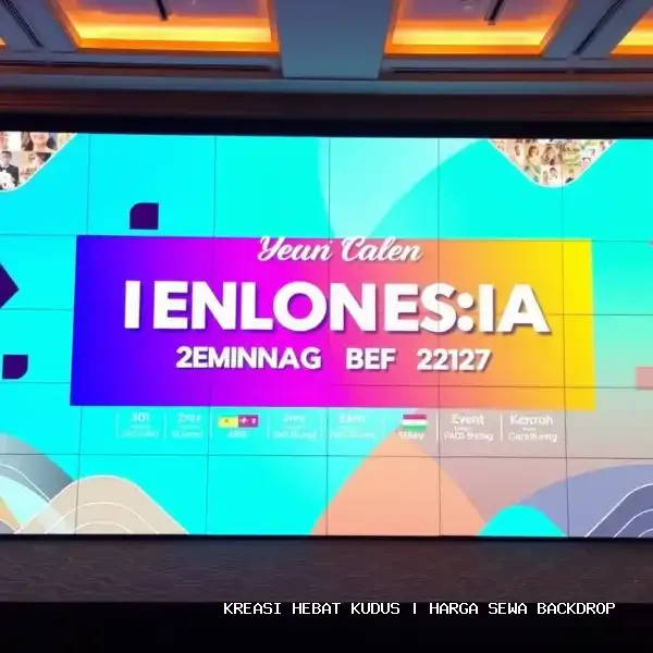 Harga Sewa Backdrop Kudus | Estetika Panggung Profesional