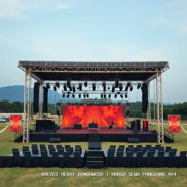 harga sewa panggung 4x4 Bondowoso