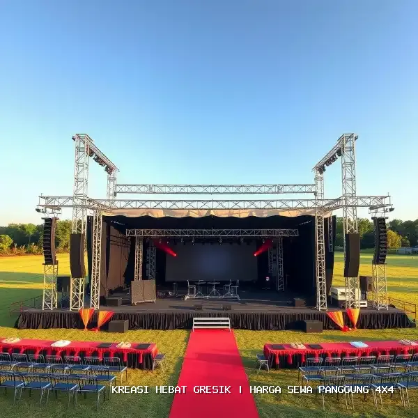 harga sewa panggung 4x4 Gresik