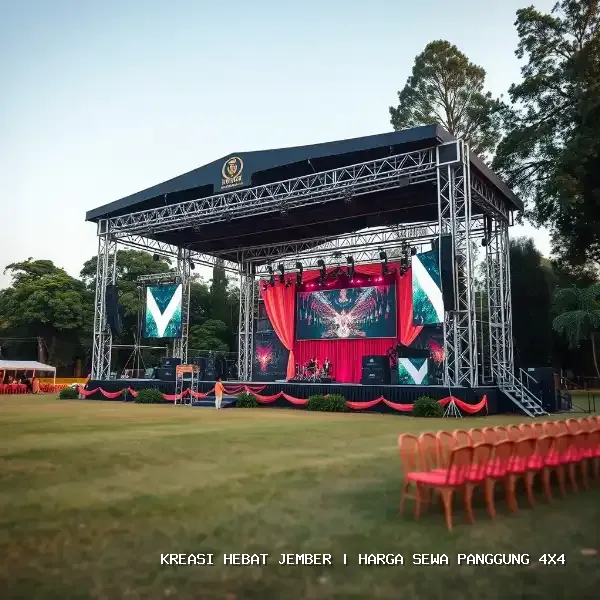 harga sewa panggung 4x4 Jember