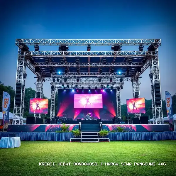 harga sewa panggung 4x6 Bondowoso