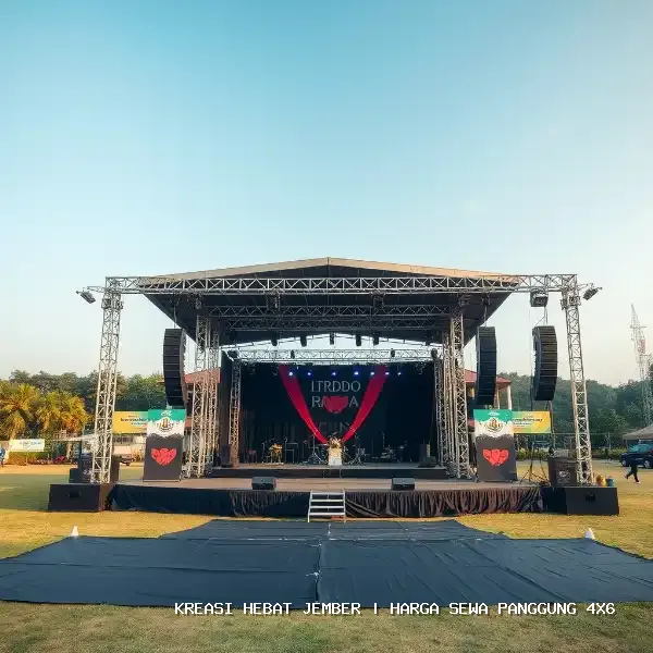 harga sewa panggung 4x6 Jember