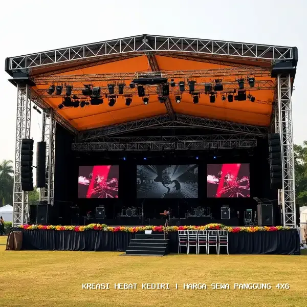 harga sewa panggung 4x6 Kediri