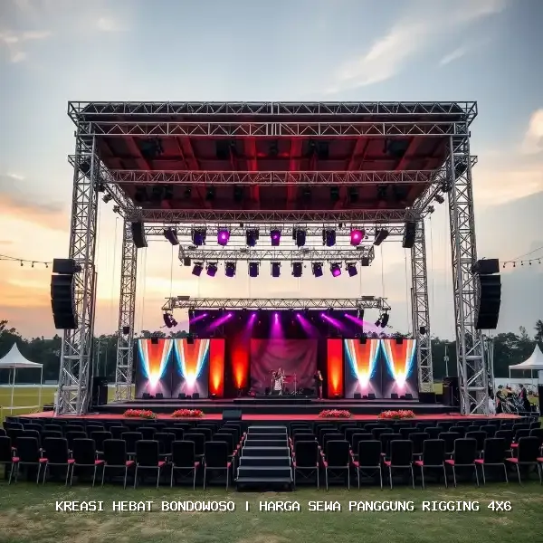 harga sewa panggung rigging 4x6 Bondowoso