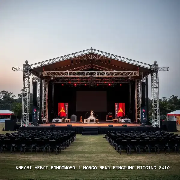 harga sewa panggung rigging 8x10 Bondowoso
