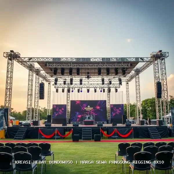 Harga Sewa Panggung Rigging 8×10 Bondowoso