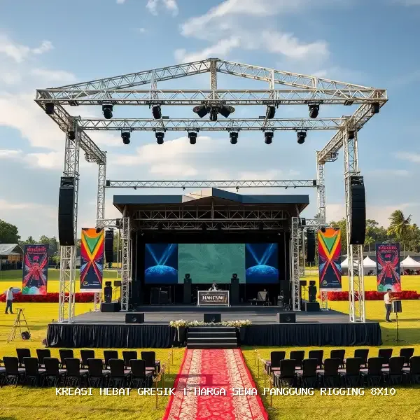 Harga Sewa Panggung Rigging 8×10 Gresik