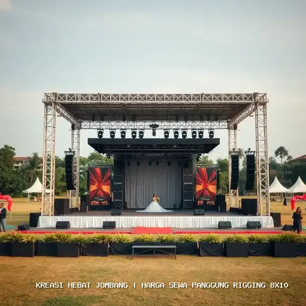 harga sewa panggung rigging 8x10 Jombang