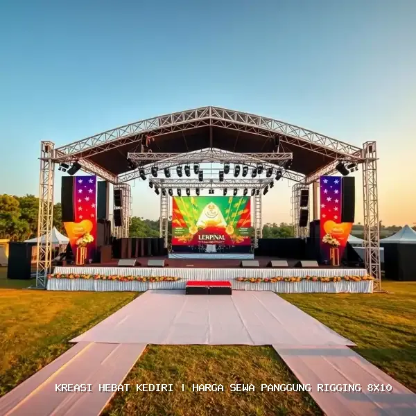 harga sewa panggung rigging 8x10 Kediri