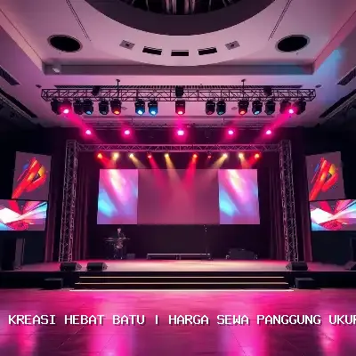 harga sewa panggung ukuran 4x6 Batu
