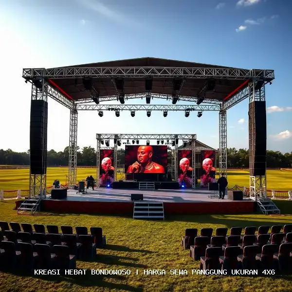 harga sewa panggung ukuran 4x6 Bondowoso